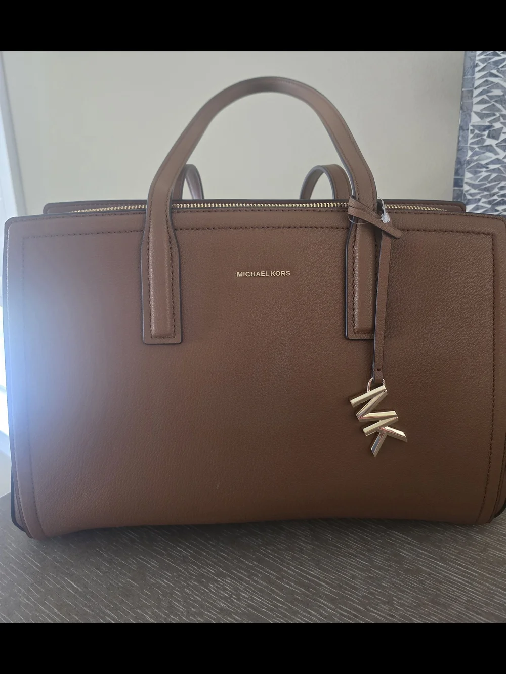 Michael Kors Tan Leather Satchel